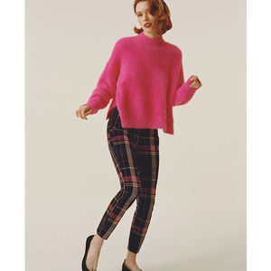 Anthropologie Alicia Plaid Moto Corduroy Pants